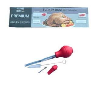 Gourmet Haven Premium Kitchen Supplies Turkey Baster Deluxe Set